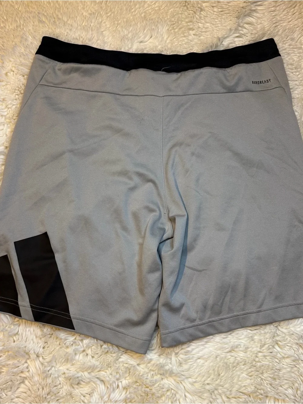 adidas Men’s size small Light Gray Athletic Shorts no liner 8” inseam